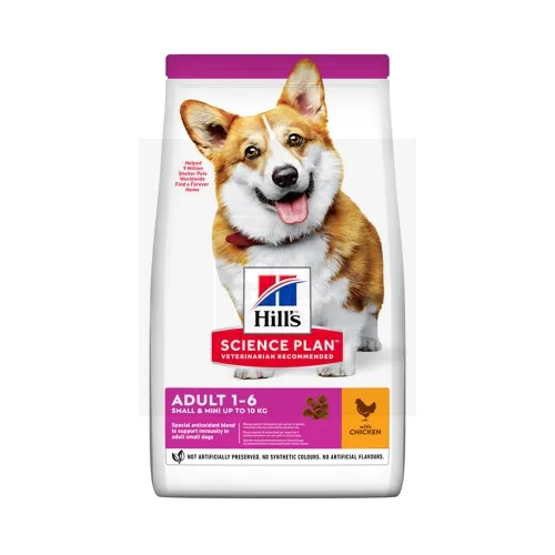 Hill's Science Plan koeratoit kanaga väikest kasvu koerale 1,5kg - Tootepilt 