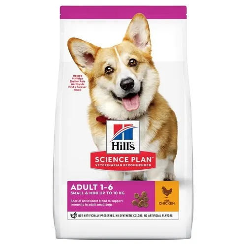 Hill's Science Plan koeratoit kanaga väikest kasvu koerale 3kg - Tootepilt 