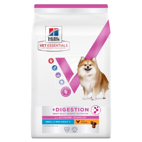 Hills VE MB+Digestion kuivtoit väikestele koertele kanaga 2 kg - Tootepilt 