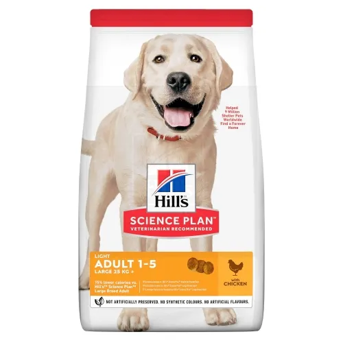 Hill's Science Plan Light koeratoit kanaga suurt kasvu koerale 14kg - Tootepilt 