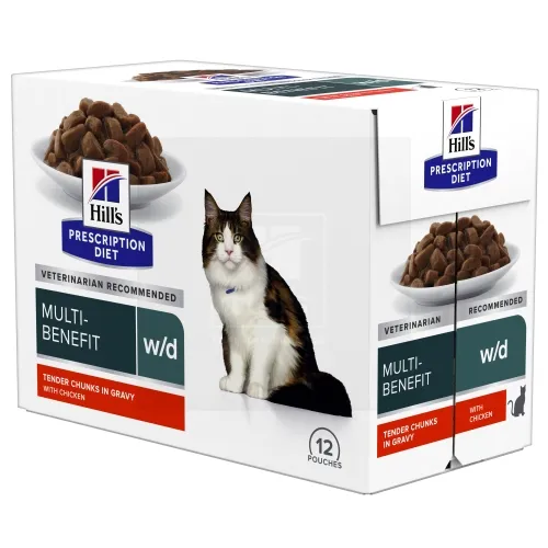 Hill's Prescription Diet w/d einekott kassile kanaga 85 g x 12 - Tootepilt 