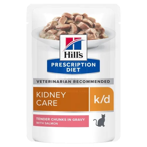 Hill's Prescription Diet k/d kassi einekotike lõhega 85g 12TK - Tootepilt 