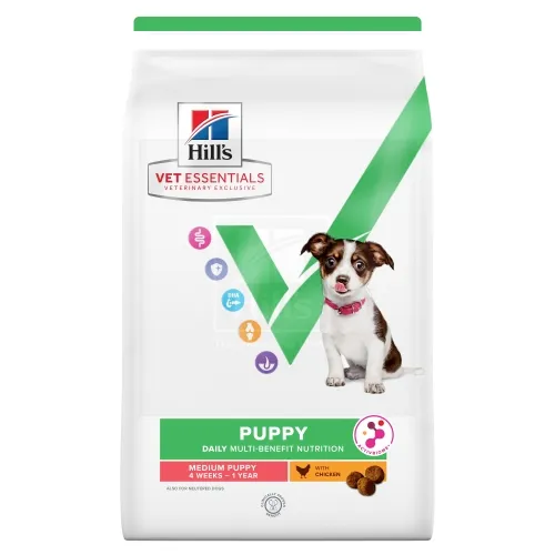 Hill's VE Multi-Benefit kuivtoit keskmist tõugu kutsikatele, kana, 2kg - Tootepilt 