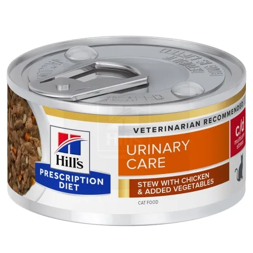 Hill's Prescription Diet c/d Stress hautis kassile kanaga 82g - Tootepilt 