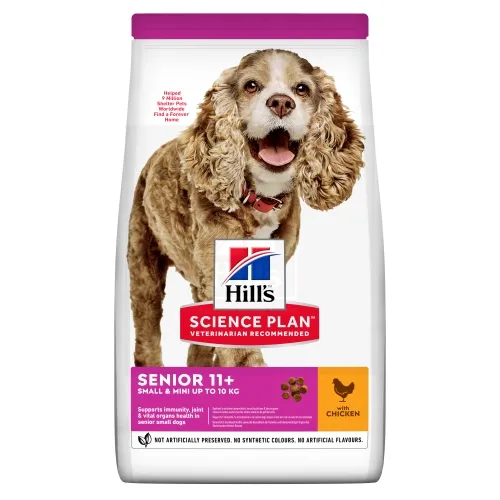Hill's Science Plan Seenior koeratoit kanaga väiksele koerale 1,5kg - Tootepilt 
